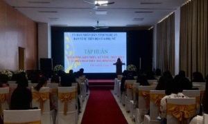 Tập huấn bồi dưỡng kiến thức, kỹ năng thực hiện các biện pháp bình đẳng giới