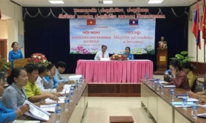 Tập huấn công tác bình đẳng giới, vì sự tiến bộ phụ nữ và bảo vệ chăm sóc trẻ em cho Ban vì sự phát triển của phụ nữ và Trẻ em tỉnh Xiêng Khoảng nước Cộng hòa Dân chủ nhân dân Lào