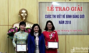 Báo Nghệ An đạt giải tại cuộc thi viết về bình đẳng giới năm 2018