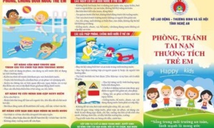 Tờ rơi phòng chống tai nạn thương tích trẻ em năm 2020
