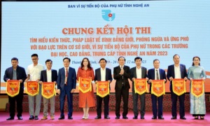 Khai mạc Hội thi “Tìm hiểu kiến thức, pháp luật về bình đẳng giới, phòng ngừa và ứng phó với bạo lực trên cơ sở giới, vì sự tiến bộ của phụ nữ trong các trường đại học, cao đẳng, trung cấp” năm 2023