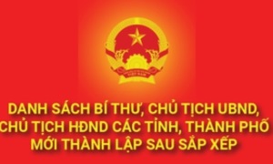 Infographics: Lãnh đạo 23 tỉnh, thành phố mới được thành lập sau sáp nhập.