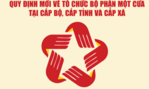 Infographics: Quy định mới về tổ chức Bộ phận Một cửa tại cấp bộ, cấp tỉnh và cấp xã